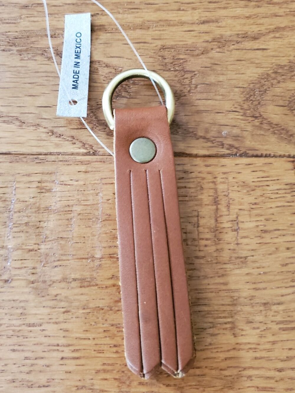 BNNU Portland Leather Brown Keychain